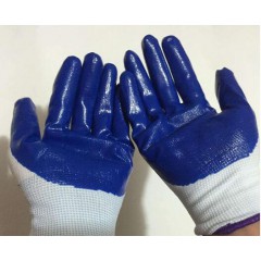pvc 單面 浸膠手套 單面膠線