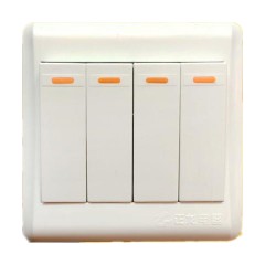 正龍工程四開單控開關插座面板四聯開關