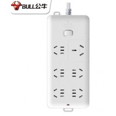 公牛（BULL）GN-B15D插座 空調插座16A轉10A轉16安插線板插排4000W大功率延長接線板6位總控全長3米
